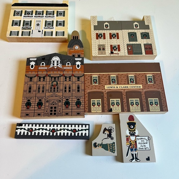 cats meow Other - cat's meow village collectibles Lot Of 7 Christmas Village ‘92 ‘93